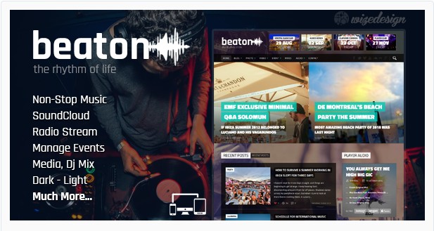 best wordpress themes for musicians