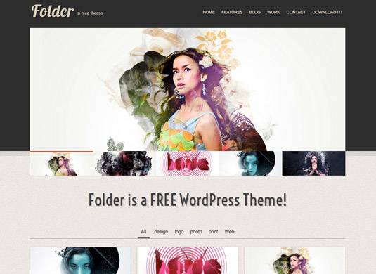 Free WordPress themes - Folder
